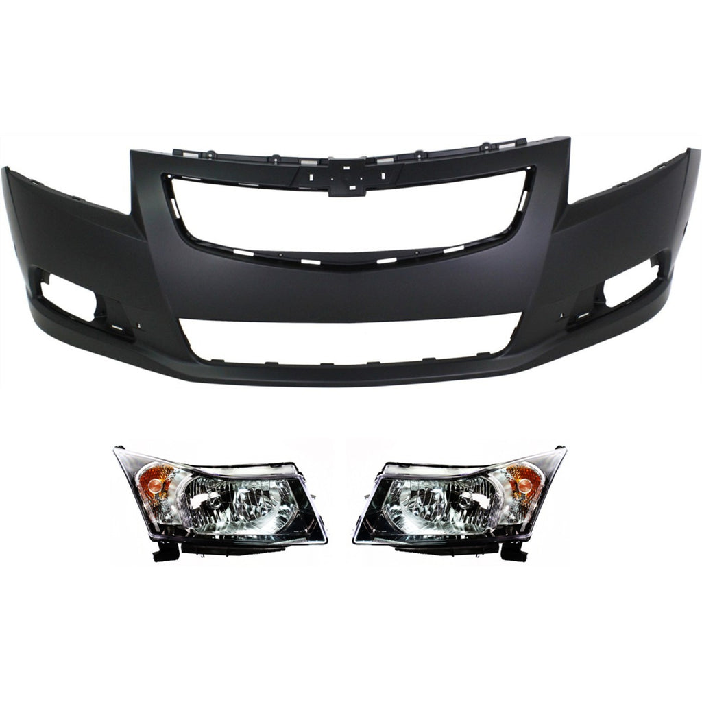 2011-2012 Chevrolet Cruze Headlights - Driver & Passenger Side (95900041)
