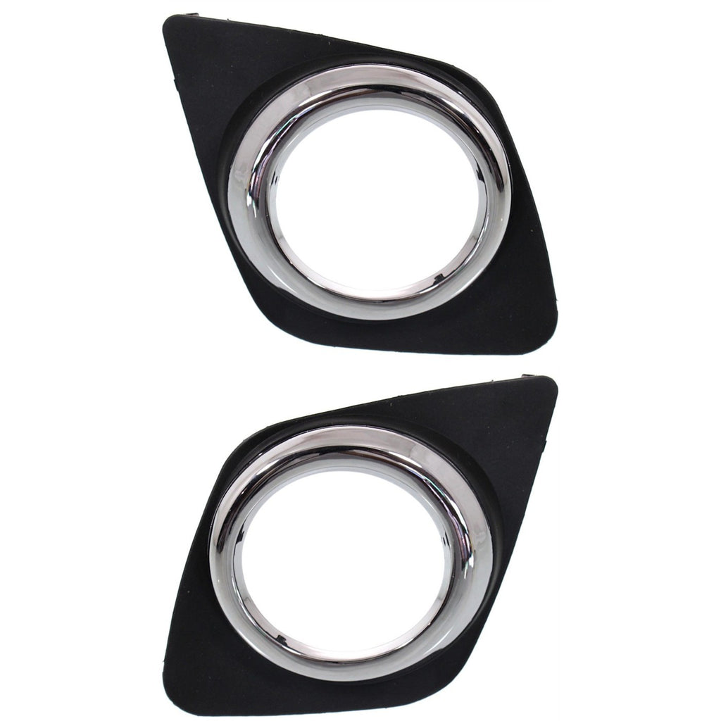2009-2012 Toyota RAV4 Fog Light Trims - Driver & Passenger Side, Chrome (521270R010)