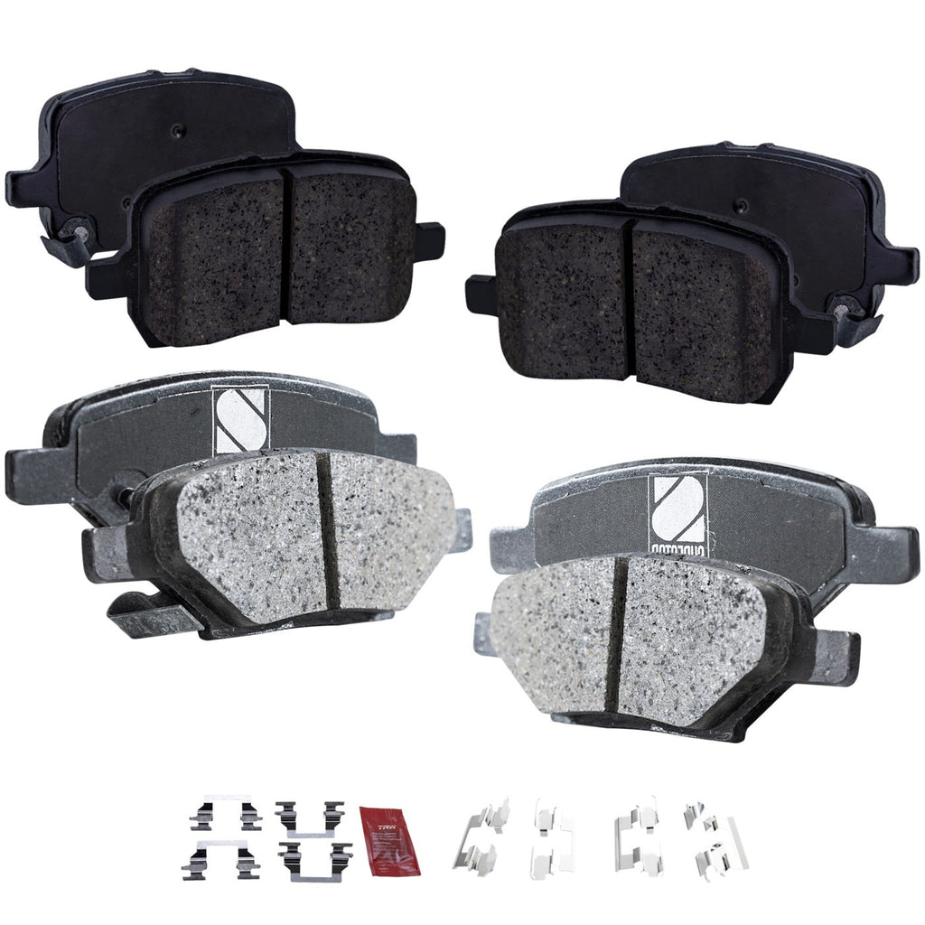 2004-2010 GM Brake Pads - Front & Rear, FWD (22705327)