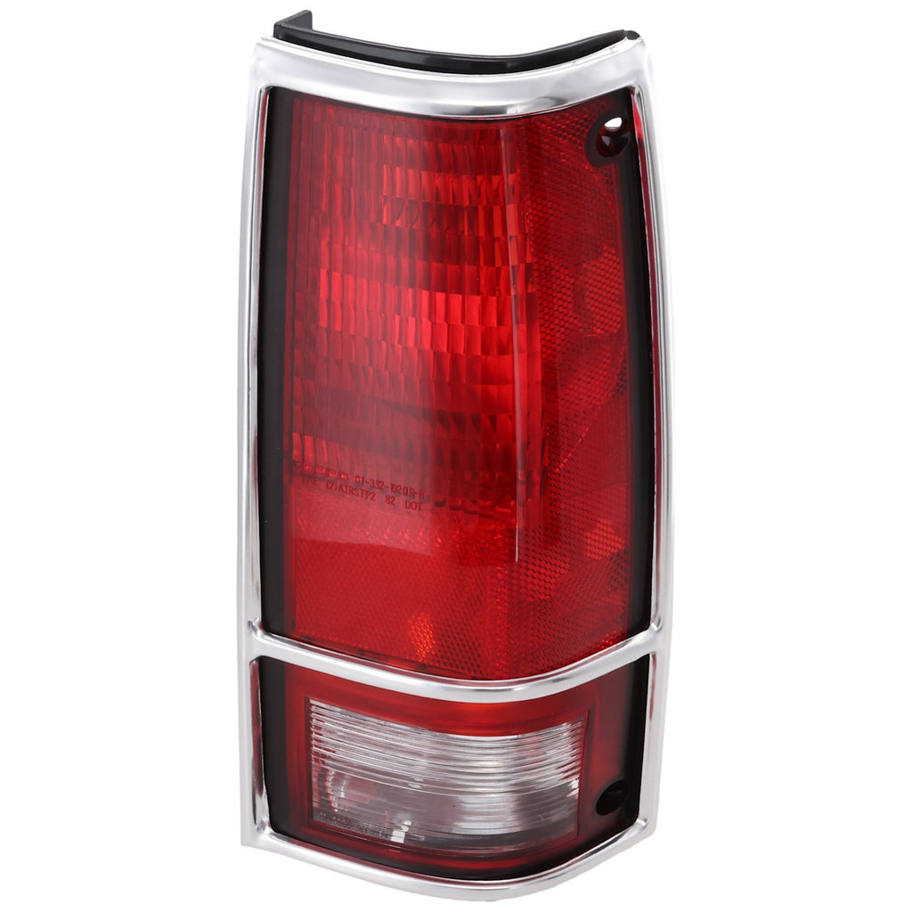 1986-1993 Chevrolet S10, GMC S15 & GMC Sonoma Tail Light - Halogen, Right, Chrome (915708)