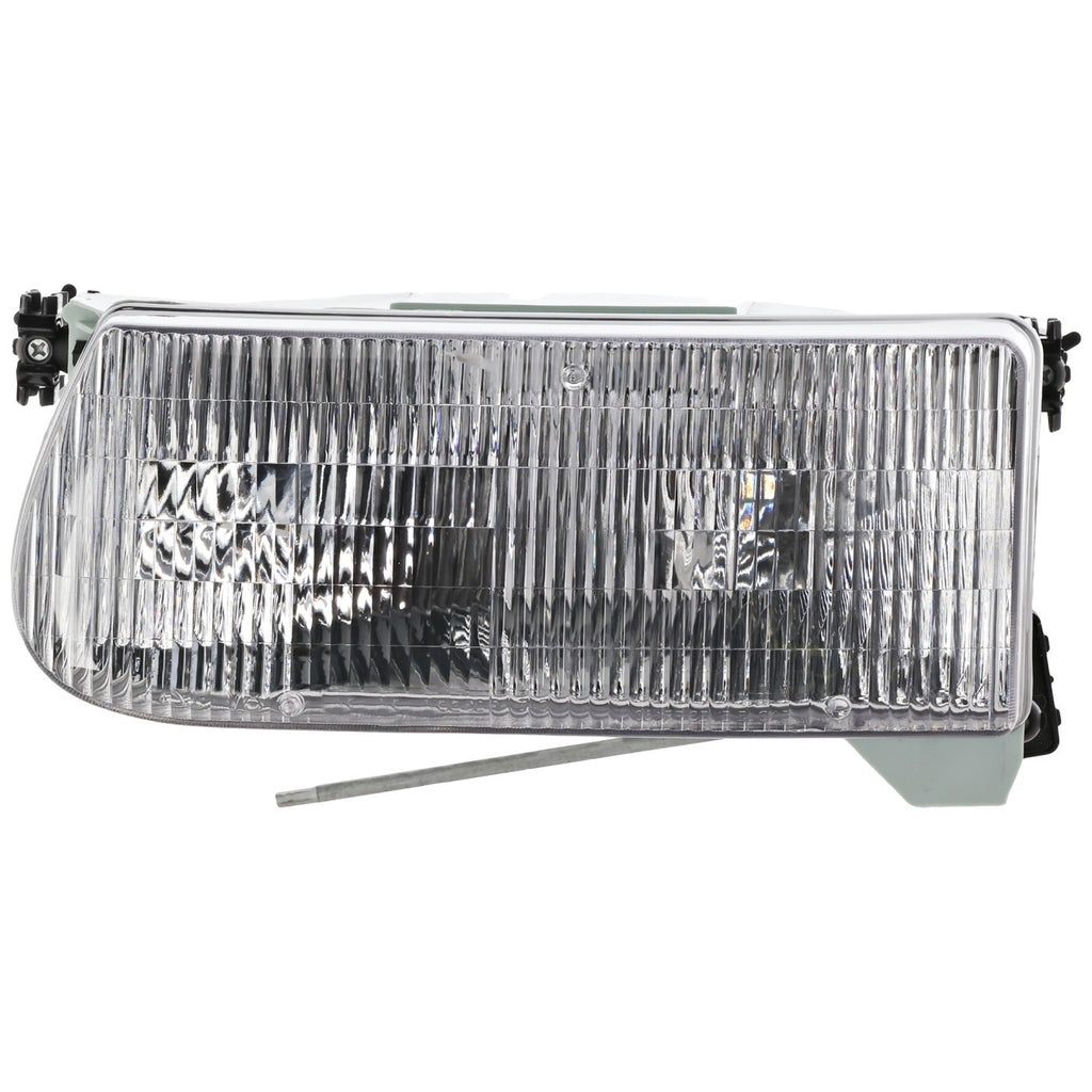 1995-2001 Ford Explorer & Mercury Mountaineer Headlight - Halogen, Driver Side, w/ Bulbs (F5TZ13008B)