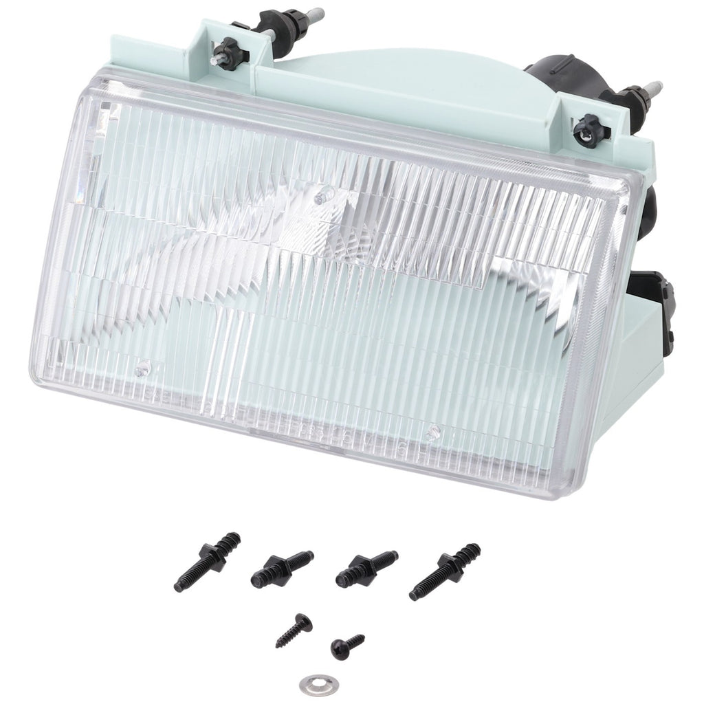 1992-1994 Ford Tempo & Mercury Topaz Headlight - Halogen, Driver Side, w/ Bulbs (F23Z13008B)