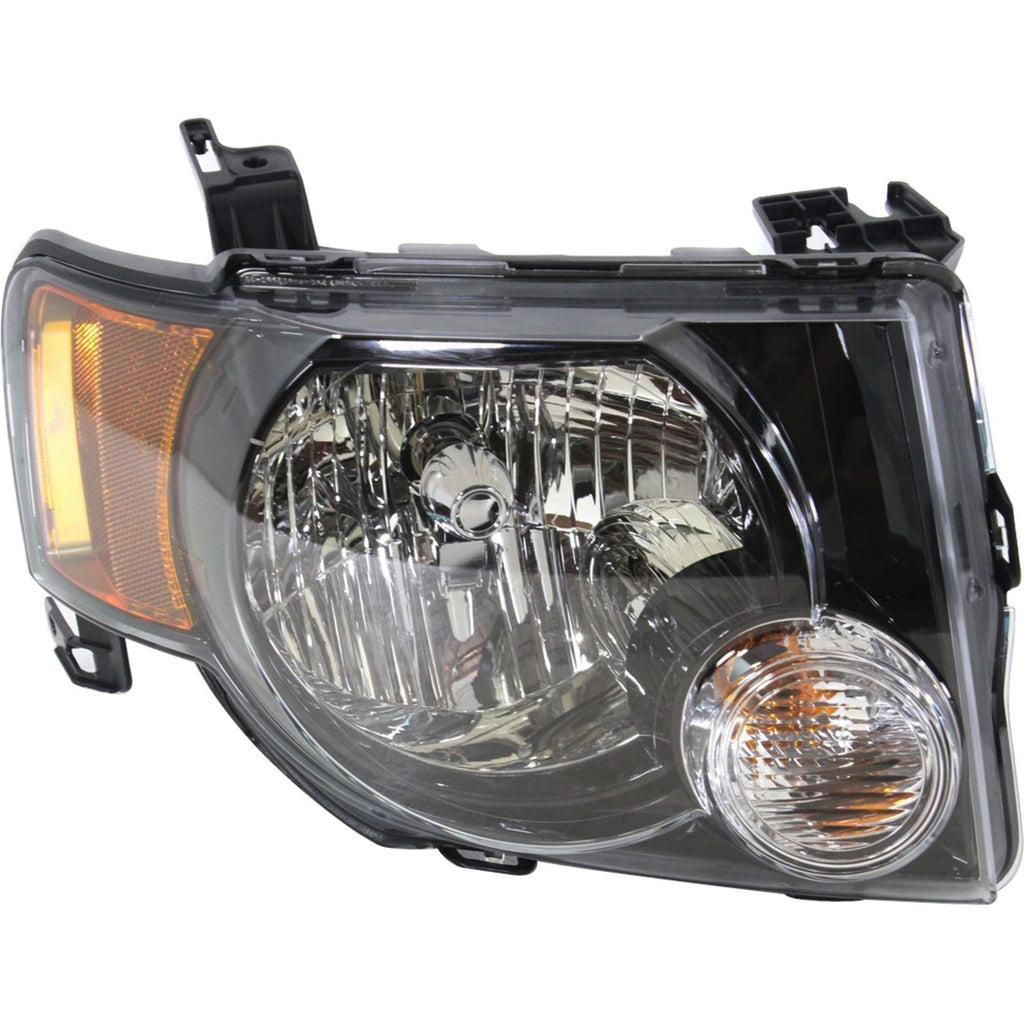 2009-2012 Ford Escape Headlight - Halogen, Passenger Side, w/ Bulbs (9L8Z13008A)