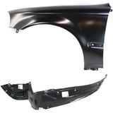 Fender Kit For 96-98 Honda Civic Primed Front Driver Side With Molding Hole