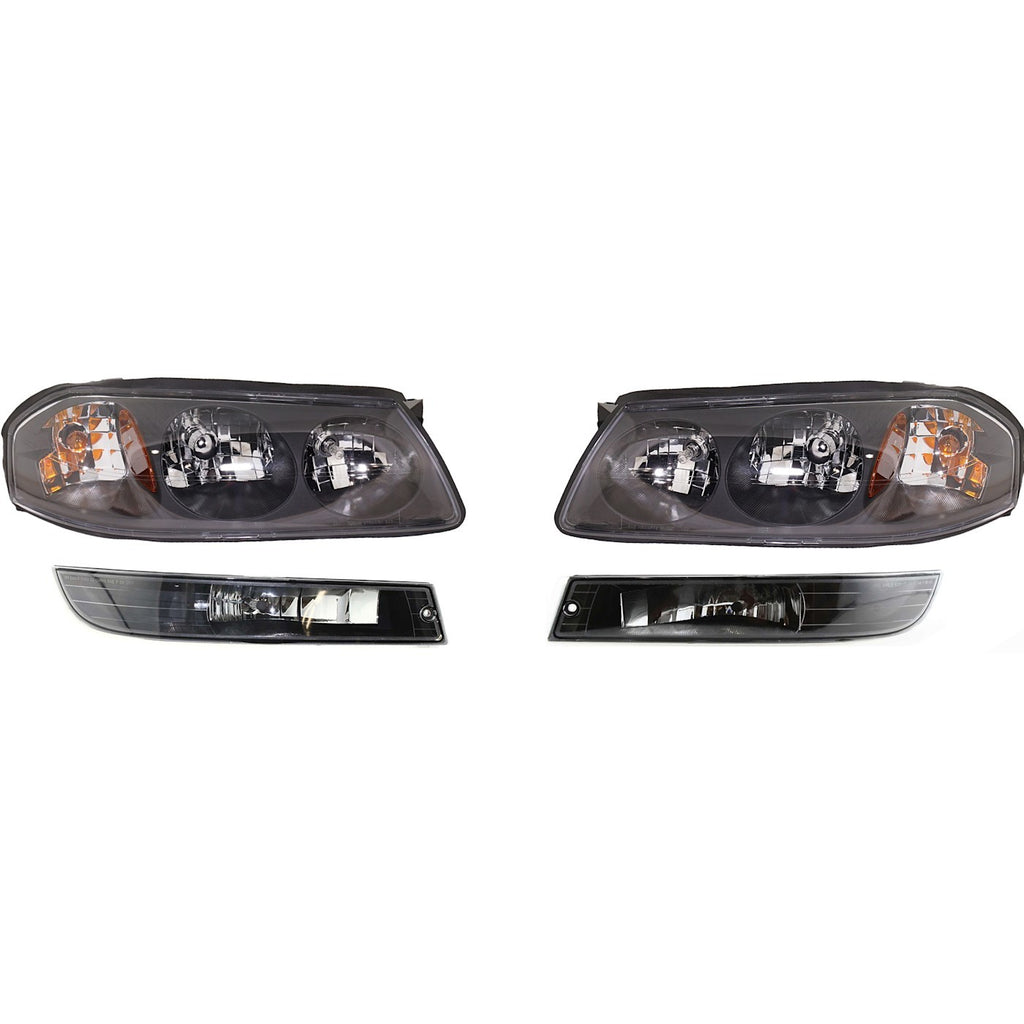 2000-2004 Chevrolet Impala Headlight - 4-Piece (10349961)