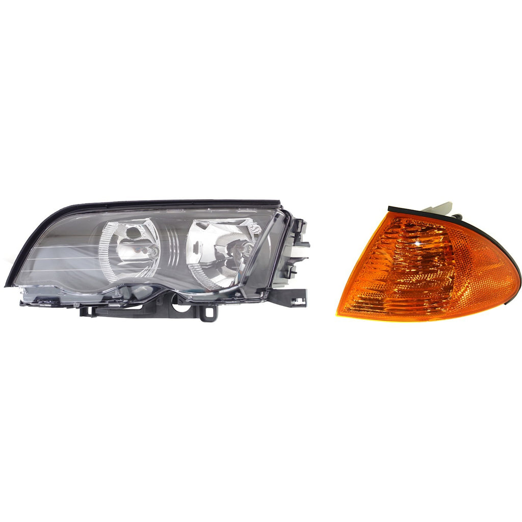 1999-2001 BMW 3 Series Headlight - Driver Side, Sedan (63126902753)