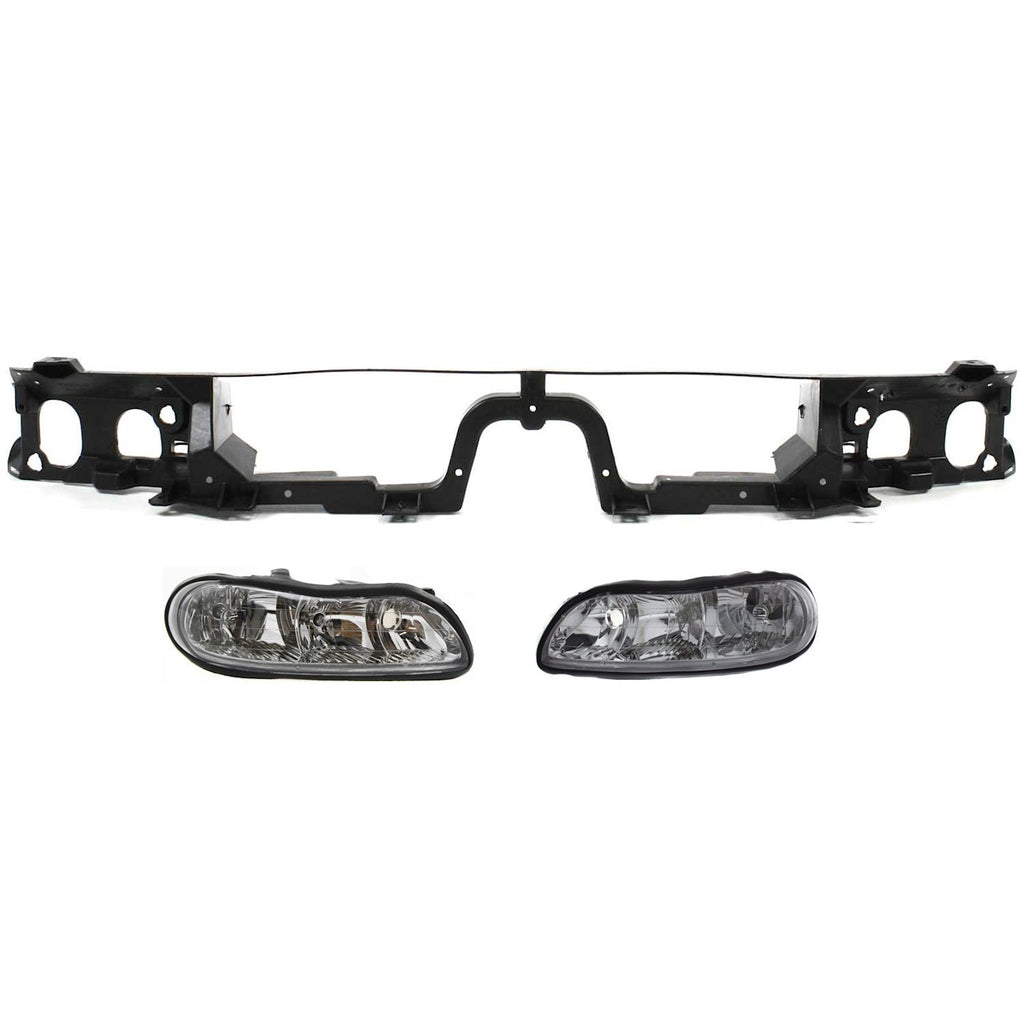 1997-2005 Chevrolet Classic, Chevrolet Malibu & Oldsmobile Cutlass Headlights - Halogen, Left & Right (22618781)