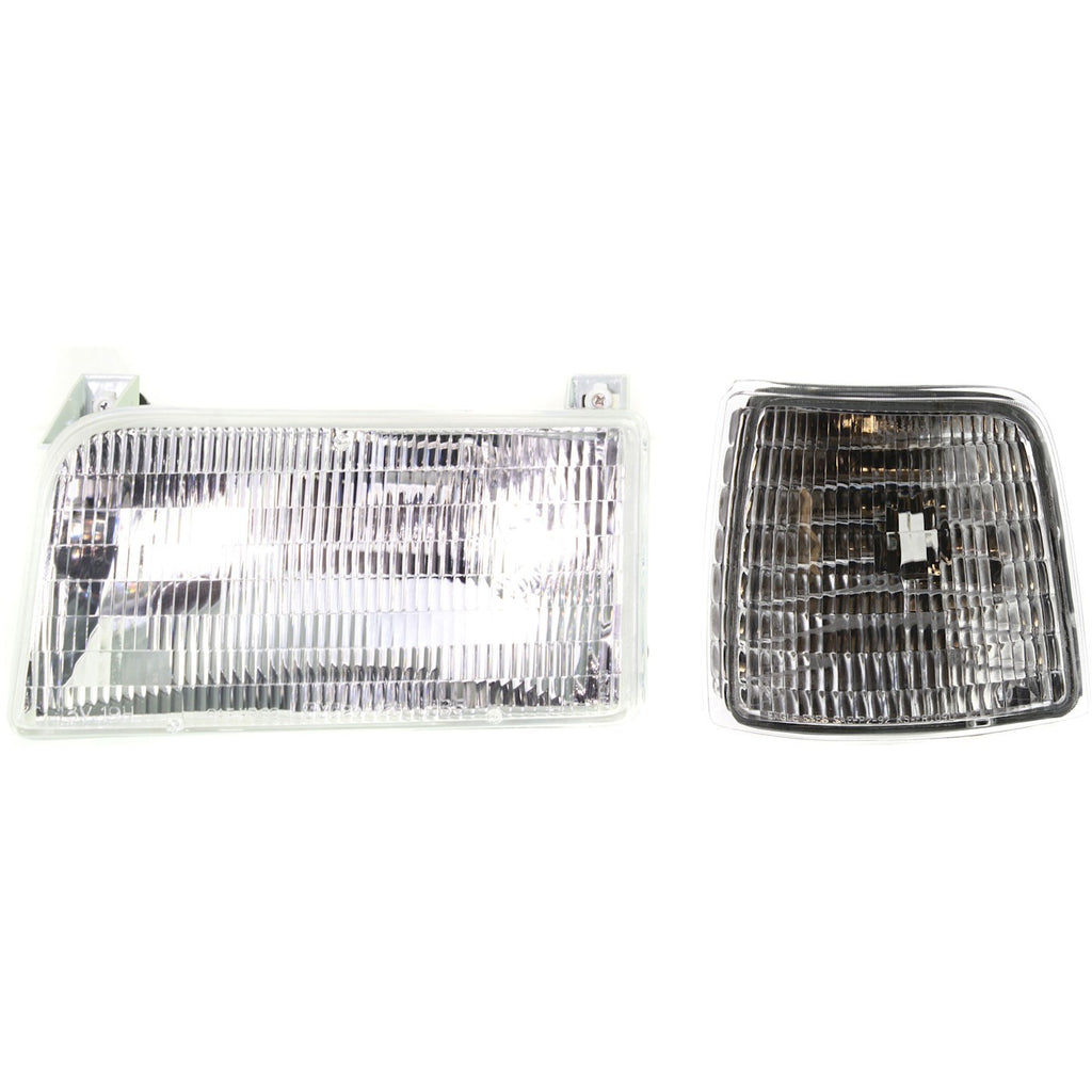 1995-1997 Ford Headlight - Halogen, Left (F2TZ13008B)