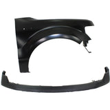 Bumper Cover Kit For 2009-2014 Ford F-150 Front 2pc with Fender CAPA