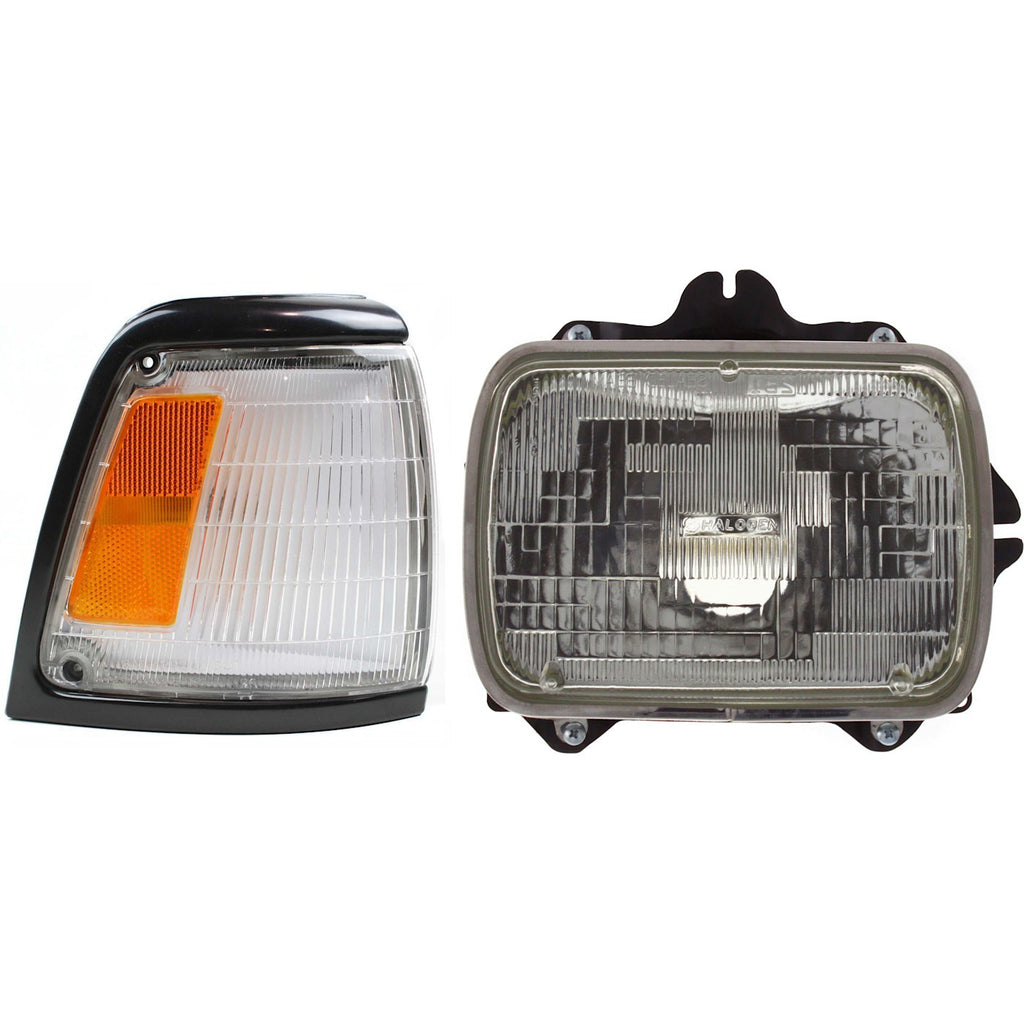 1992-1995 Toyota Pickup Headlight - Halogen, Right, 2WD (8111089155)