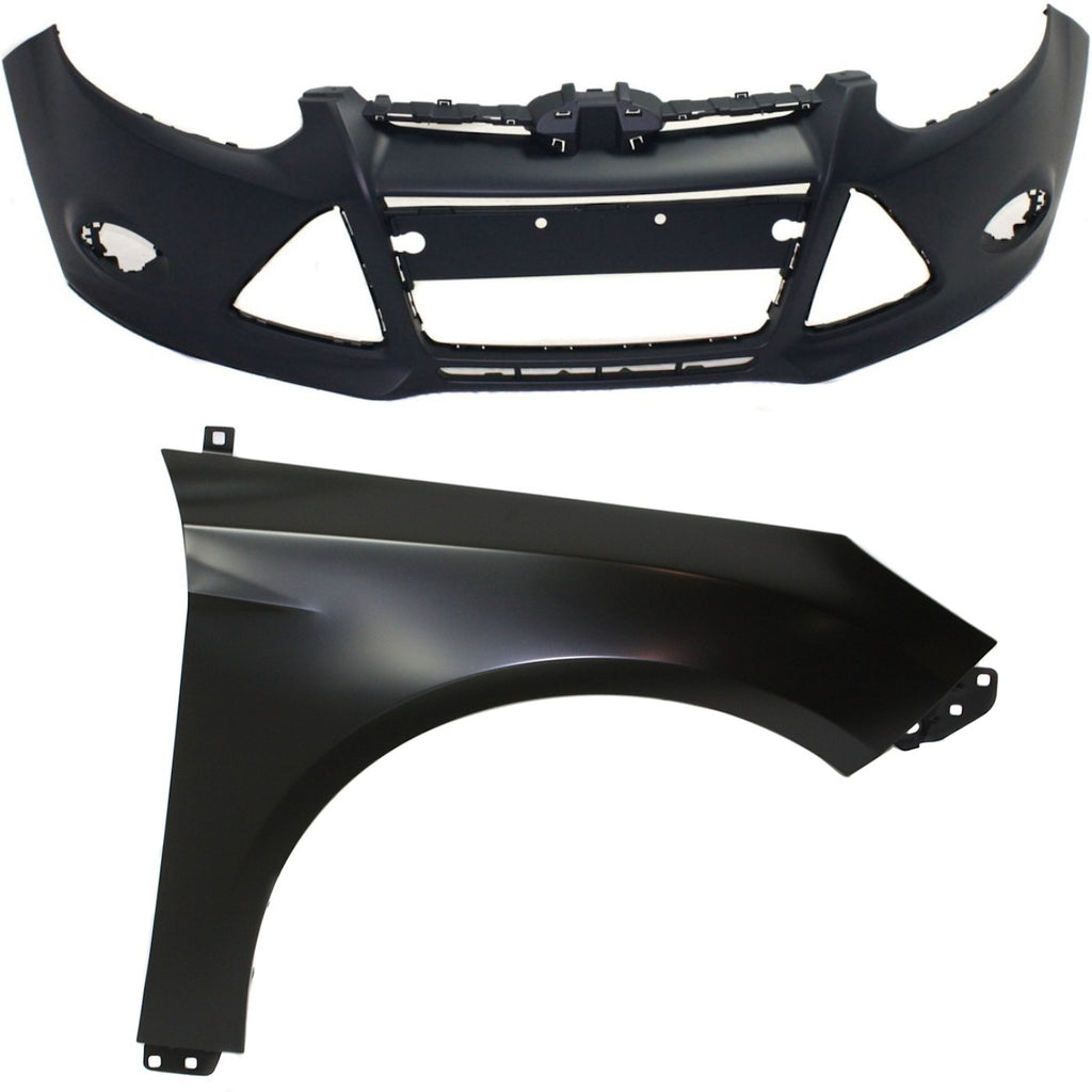 2012-2014 Ford Focus Bumper Cover - Front (BM5Z16005B)