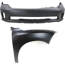 Bumper Cover and Fender Kit For 2013-18 Ram 1500 For 1-Pc Bumper (with Ram Logo)