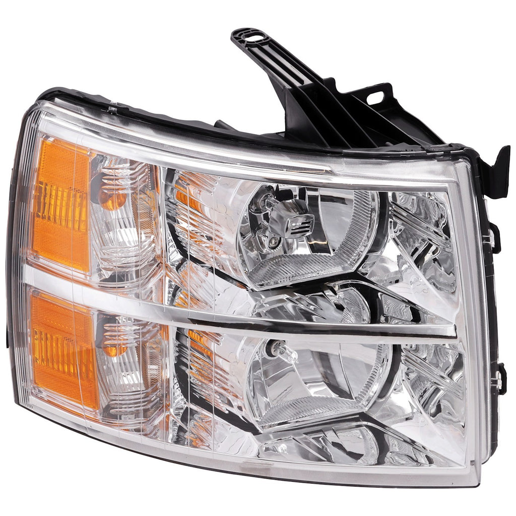 2007-2014 Chevrolet Silverado 1500, Silverado 2500 HD & Silverado 3500 HD Headlight - Halogen, Right, w/ Bulbs (22853028)