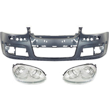 Load image into Gallery viewer, 2005-2010 Volkswagen GTI &amp; Jetta Headlights - Halogen, Front, Driver &amp; Passenger Side (1K6941006S)