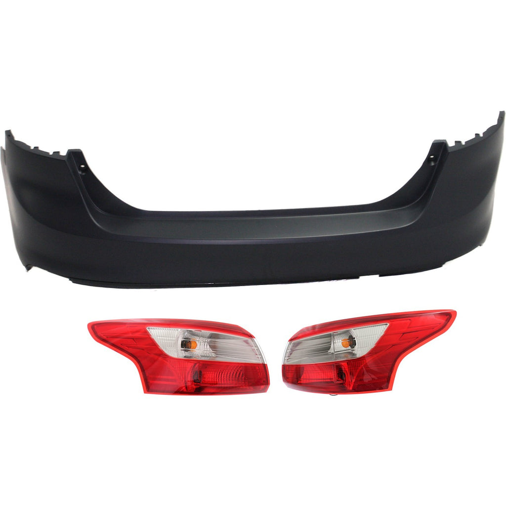 2012-2014 Ford Focus Bumper Cover - Rear (CP9Z17K835BAPTM)