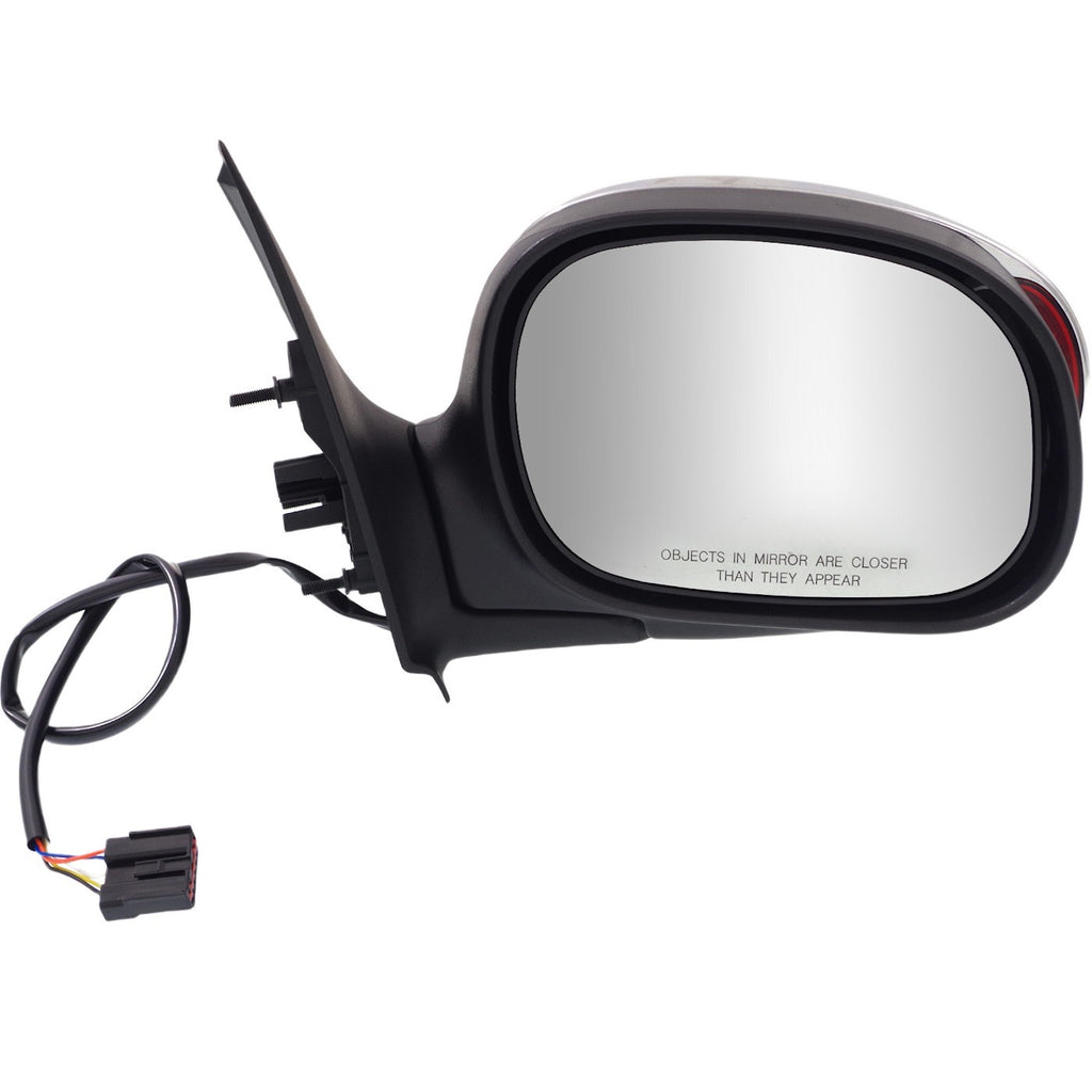 Kool Vue 2000-2001 Ford F-150 Mirror - Right, Chrome, w/ Signal Light (YL3Z17682AAA)