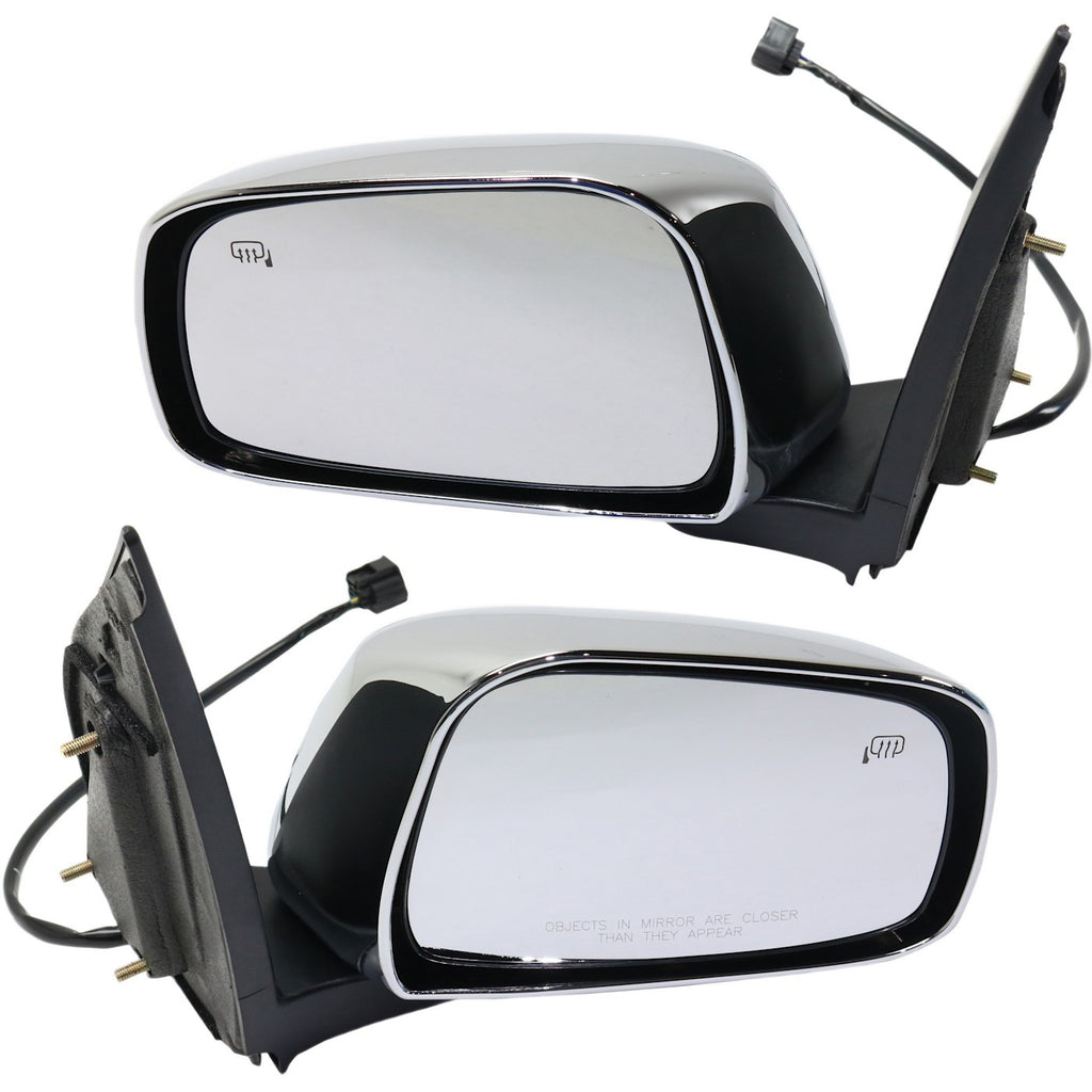 Kool Vue 2011-2019 Nissan Frontier Mirrors - Left & Right, Chrome, Heated (963019BE8C)