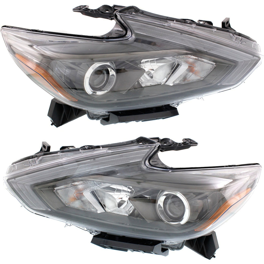 2016-2018 Nissan Altima Headlights - Left & Right, CAPA Certified (260109HS4A)