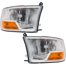 Load image into Gallery viewer, 2017-2018 Ram 1500, 2500 &amp; 3500 Headlights - Halogen, Left &amp; Right, w/ Bulbs (55277409AG)
