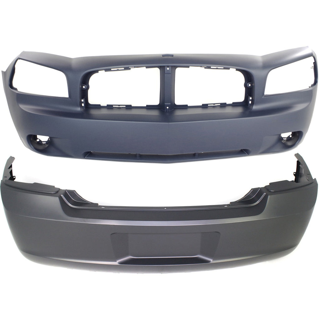 2007-2010 Dodge Charger Bumper Covers - Front & Rear (4806179AE)