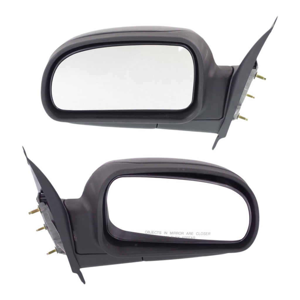 Kool Vue 2002-2009 Buick, Chevrolet, GMC, Isuzu & Oldsmobile Mirror - Black, Manual Folding (15789780)