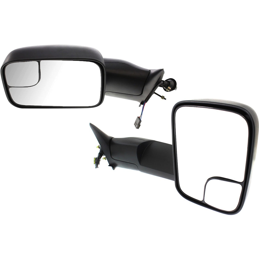 1994-1997 Dodge Ram 1500, Ram 2500 & Ram 3500 Set of 2 Power Towing Mirrors RH LH Ram Truck Manual Fold - Kool Vue