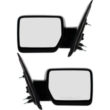 Load image into Gallery viewer, Kool Vue 2009-2010 Ford F-150 Manual Mirror - Textured Black, Manual Folding (9L3Z17682BB)