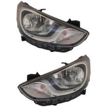 Load image into Gallery viewer, 2012-2014 Hyundai Accent Headlights - Halogen, Driver &amp; Passenger Side, w/ Bulbs (921021R010)