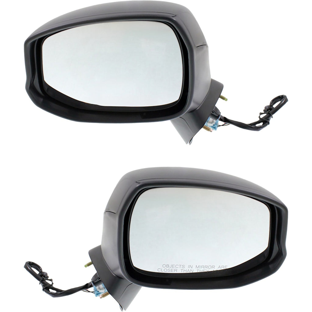 Kool Vue 2012-2013 Honda Civic Power Mirror - Black, Heated, Manual Folding (76208TR0A31PFM)