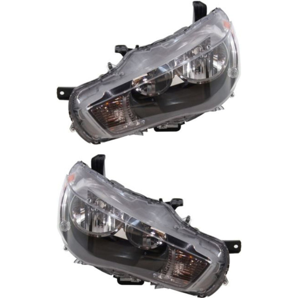 2010-2013 Mitsubishi Outlander Headlights - Left & Right, w/ Bulbs (8301C418)