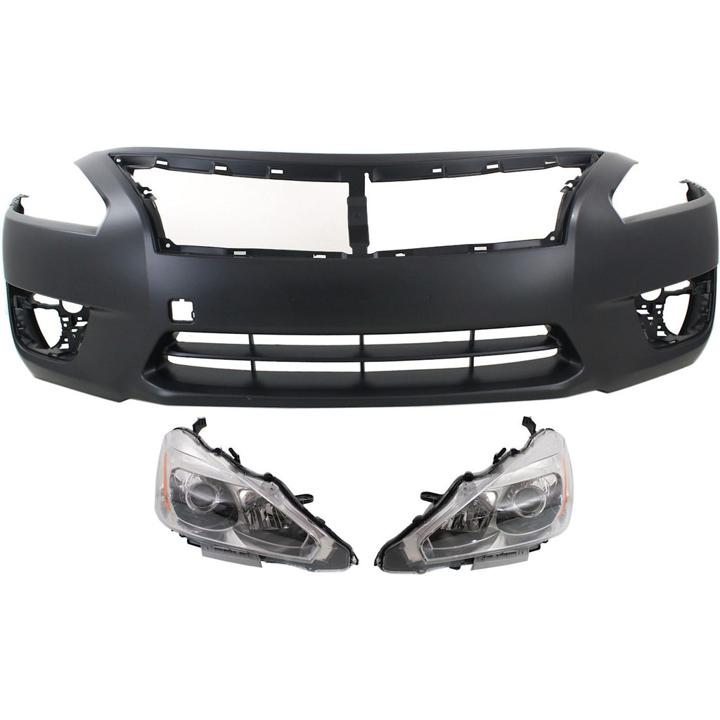 2013-2015 Nissan Altima Bumper Covers - Halogen, Left & Right (260103TA9A)