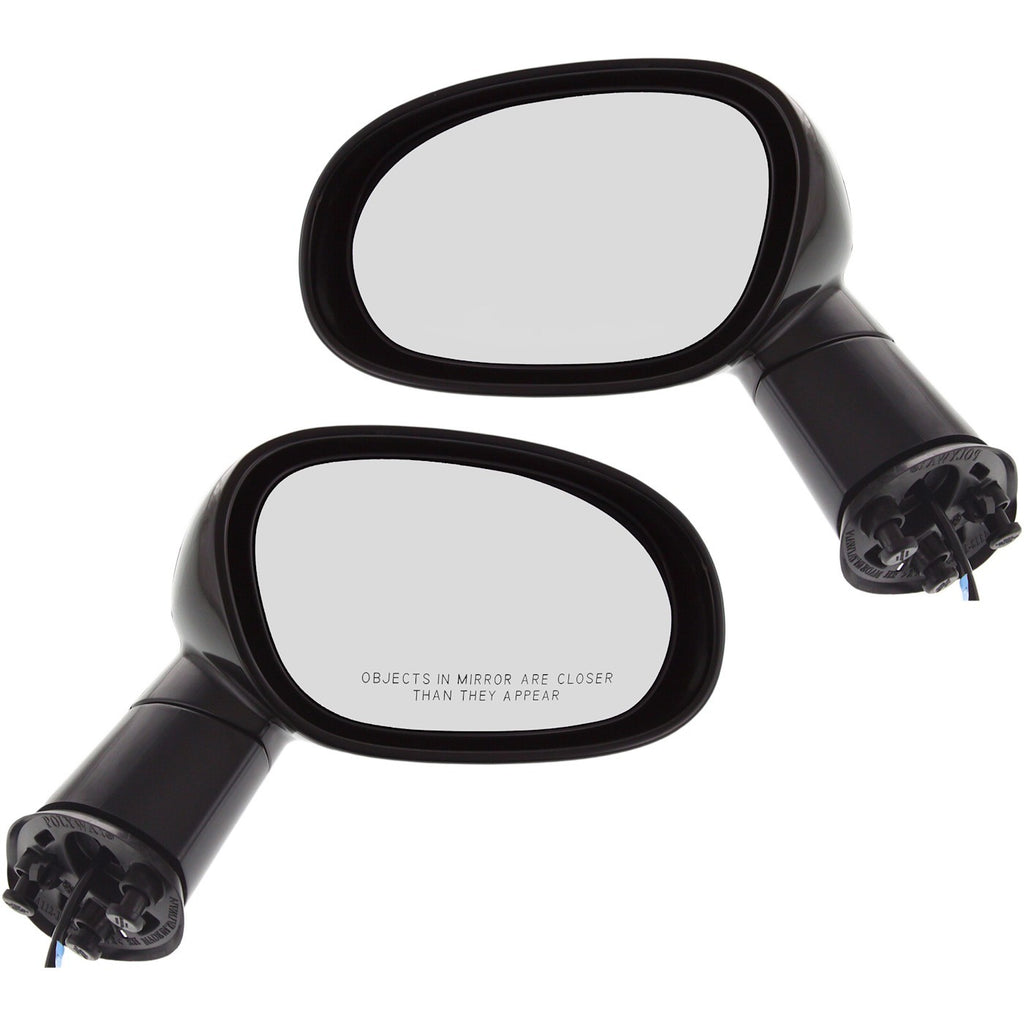 Kool Vue 2008-2012 Dodge Challenger Power Mirrors - Paintable, Manual Folding (1GD72AXRAE)