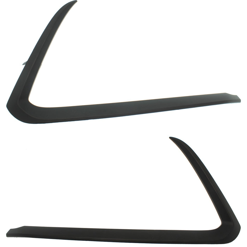 2016-2023 Mazda CX-9 Bumper Trims - Front, Driver & Passenger Side, Textured (TK4850120A)