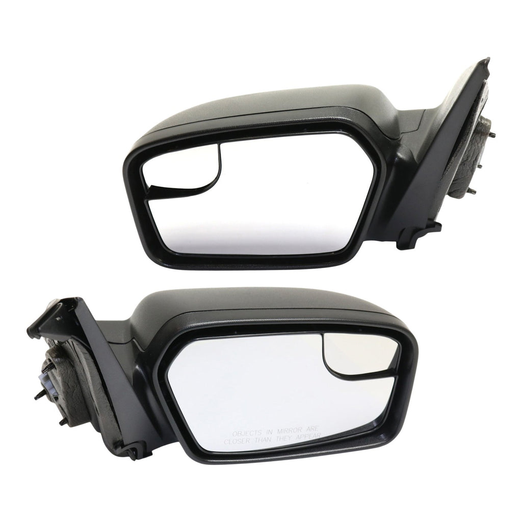 Kool Vue 2011-2012 Ford Fusion & Mercury Milan Power Mirrors - Driver & Passenger Side, Textured Black (BE5Z17682AA)