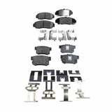 Front and Rear Ceramic Brake Pad Set For 2003-2007 Honda Accord 3.0L Engines