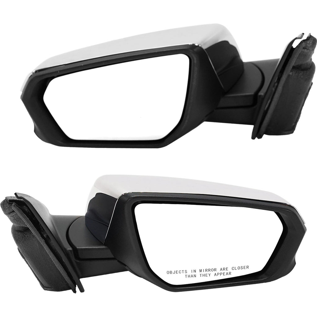 Kool Vue 2018-2023 Chevrolet Equinox & GMC Terrain Mirrors - Driver & Passenger Side, Chrome (84225383)