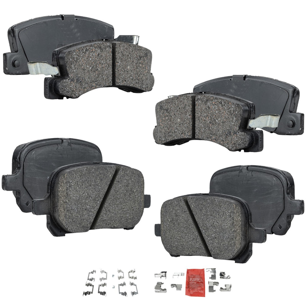 1999-2001 Lexus RX300, Toyota Camry & Toyota Solara Brake Pads - Front & Rear, 3.0L (0446528460)
