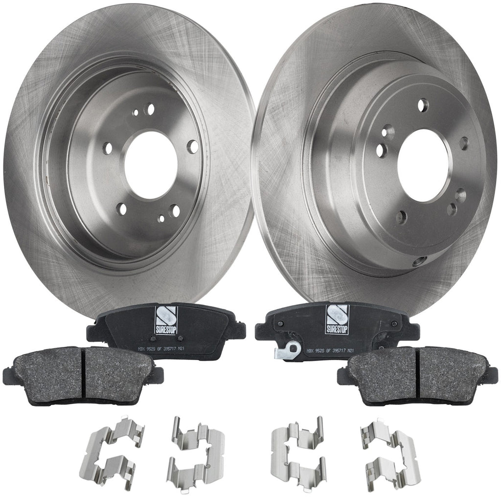 2010-2017 Genesis G80, Hyundai Genesis & Kia K900 Brake Rotors - Rear, Left & Right (584113M000)