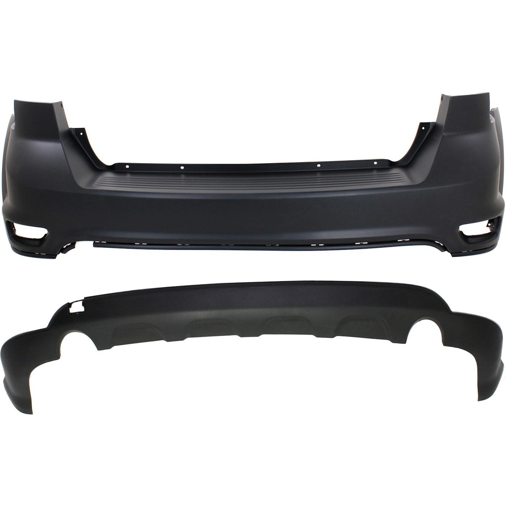 2011-2019 Dodge Journey Bumper Covers - Rear, Upper, CAPA Certified (1TY37TZZAF)