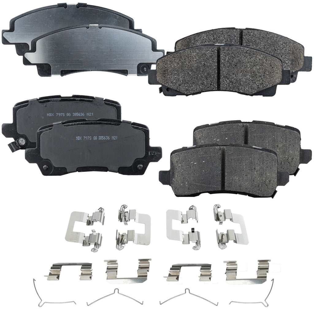 2015-2020 Acura TLX Brake Pads - Front & Rear (45022SJPA00)