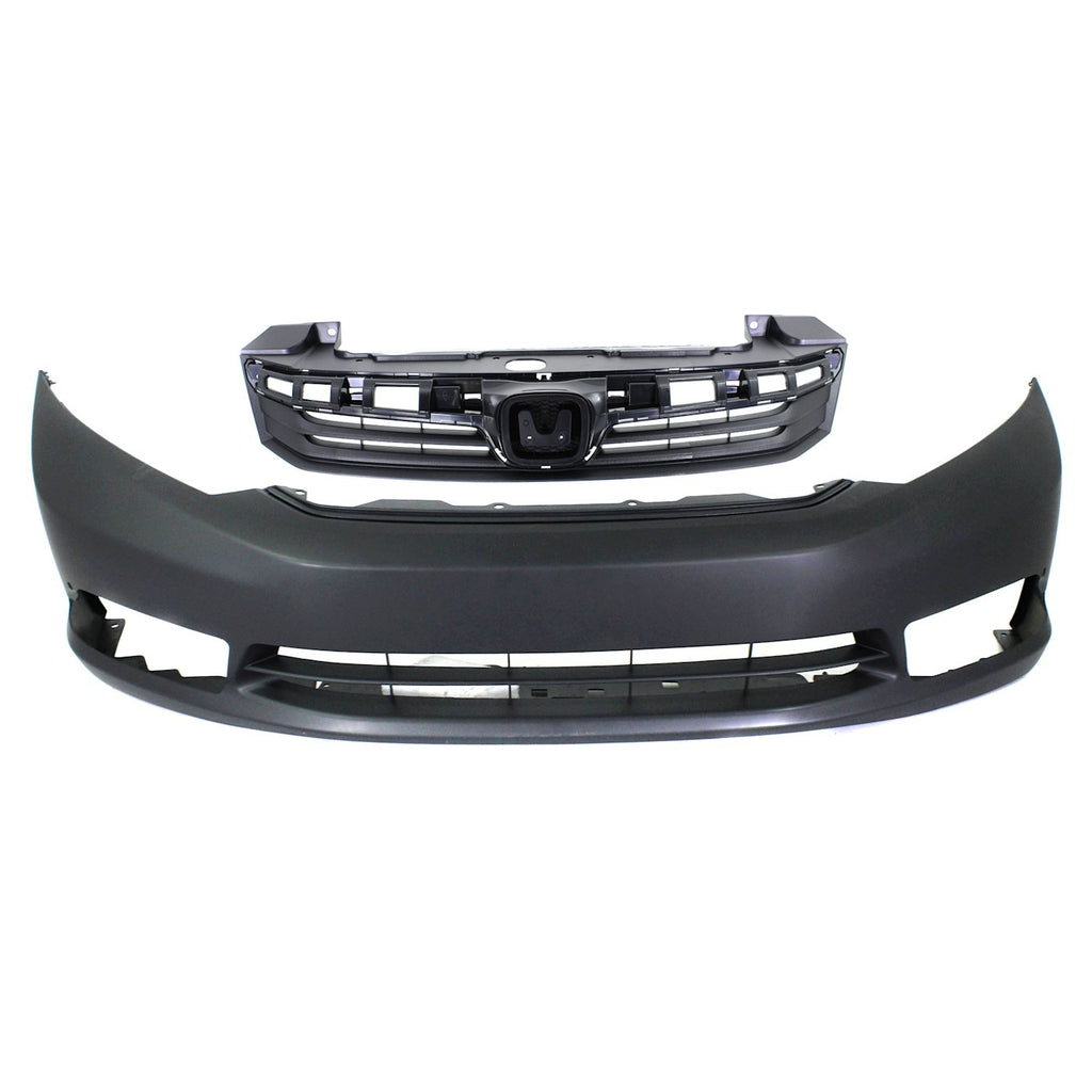 2012 Honda Civic Bumper Cover - Front, Sedan (04711TR3A80ZZ)