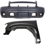 Fender Kit For 2007-2013 Chevrolet Avalanche Front Left Incl Bumper Cover