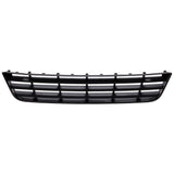 Bumper Grille For 2006-2010 Volkswagen Passat Center Black Plastic