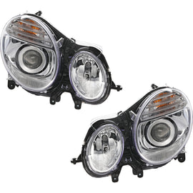 2007-2009 Mercedes-Benz E-Class Headlights - Halogen, Left & Right (211820336164)