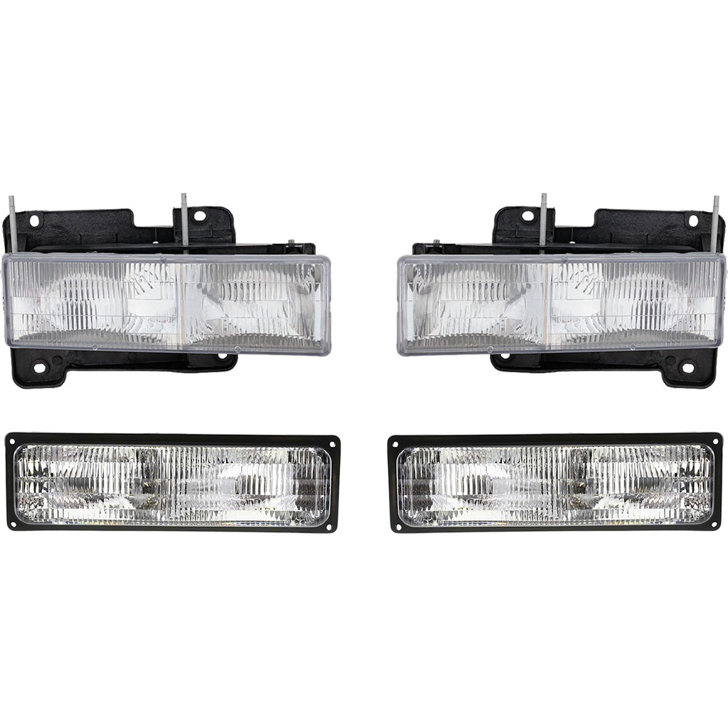 1993 GM Headlights - Driver & Passenger Side, w/ Bulbs (15034929)