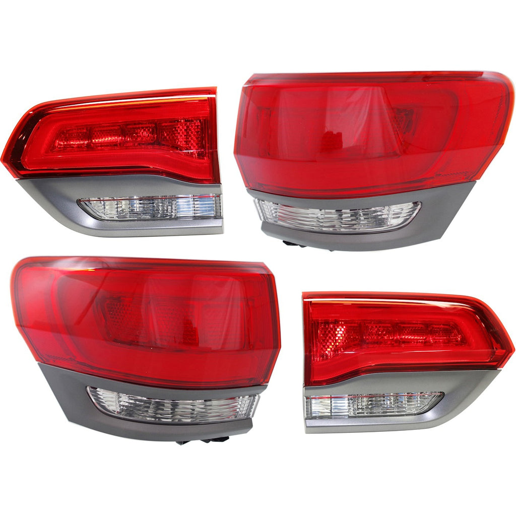 2014-2022 Jeep Grand Cherokee & Grand Cherokee WK Tail Lights - Halogen, Inner, CAPA Certified (68236106AB)