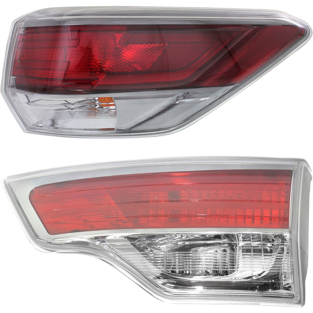 2014-2016 Toyota Highlander Tail Light - Inner, Chrome (815500E100)