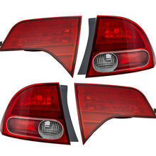 Load image into Gallery viewer, 2006-2008 Honda Civic Tail Lights - Halogen, Left &amp; Right, Inner (33501SNAA02)
