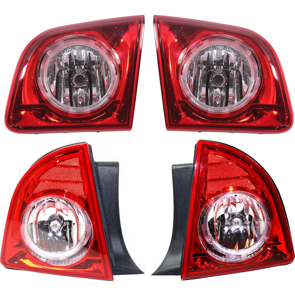 2008-2012 Chevrolet Malibu Tail Lights - Left & Right, Inner (15271120)
