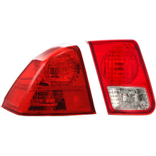 Load image into Gallery viewer, 2003-2005 Honda Civic Tail Light - Halogen, Left, Inner &amp; Outer (33551S5DA51PFM)
